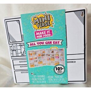 MGA's Mini Verse Make It Mini Food 101+ Piece Set Play Time Grocery Fun Pop Art